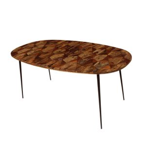 Mesa comedor oval